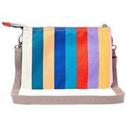 Roka Carnaby XL Sac à bandoulière en toile recyclée - Larges rayures Multicolore