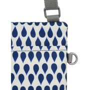 Roka Chelsea Denim Rain Recycled Canvas Sling Bag - Blue/White