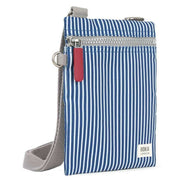 Roka Chelsea Hickory with Red Recycled Canvas Sling Bag - Red/Blue/White