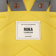 Roka Finchley A Medium Recycled Canvas Backpack - Lemonade Yellow