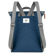 Roka Finchley A Medium Sustainable Canvas Backpack - Deep Blue