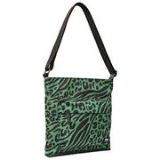 Sac à bandoulière Roka Kennington B Medium en toile recyclée - Vert artichaut