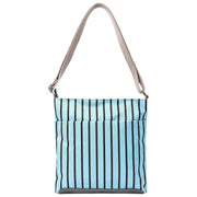 Roka Kennington B Medium Recycled Canvas Crossbody Bag - Blue Stripe