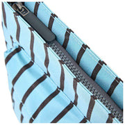 Roka Kennington B Medium Recycled Canvas Crossbody Bag - Blue Stripe