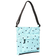 Roka Kennington B Medium Recycled Canvas Crossbody Bag - Blue/Blue Hearts