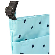 Roka Kennington B Medium Recycled Canvas Crossbody Bag - Blue/Blue Hearts