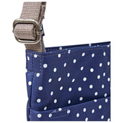 Roka Kennington B Medium Recycled Canvas Crossbody Bag - Navy Polka Dot