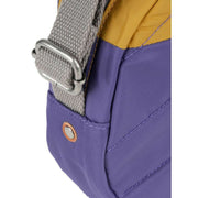 Roka Paddington B Creative Waste Two Tone Recycled Nylon Crossbody Bag - Corn Yellow/Mulberry Purple