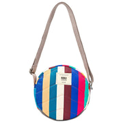Roka Paddington B Sac à bandoulière en toile recyclée - Larges rayures multicolore