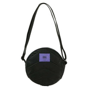 Roka Paddington B Small All Black Recycled Nylon Crossbody Bag - Black/Simple Purple