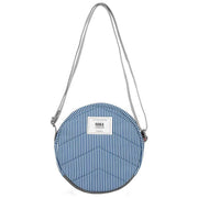 Roka Paddington B Small Hickory with Red Recycled Canvas Crossbody Bag - Red/Blue/White
