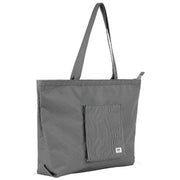Roka Portobello N Large Mixed Hickory Recycled Canvas Tote Bag - Green/Black/White