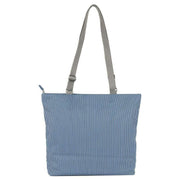 Roka Trafalgar B Hickory Stripe Recycled Canvas Tote Bag - Blue/White