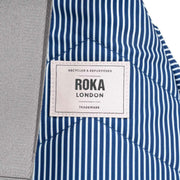 Roka Willesden B Large Hickory with Red Recycled Canvas Scooter Bag - Red/Blue/White