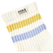 Chaussettes Roka Windosr Stripe Crew - Jaune D'été/Chardon