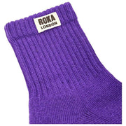 Chaussettes Roka Windsor Solid Crew - Violet