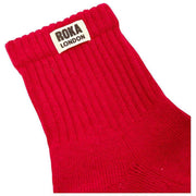 Chaussettes Roka Windsor Solid Crew - Écarlate