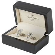 Simon Carter 40th Anniversary 3D Gervaise Cufflinks - Silver