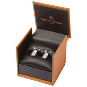 Boutons de manchette pour sac de golf Simon Carter - Argent/Blanc