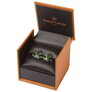Boutons de manchette Simon Carter Tree Frog - Vert/Argent