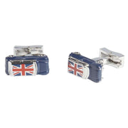 Simon Carter Union Jack Car Cufflinks - Blue/Silver