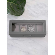 Boîte à montres Stackers 4 pièces - Gris ardoise