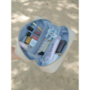 Sac à cosmétiques extensible Stackers - Avoine/Bleu