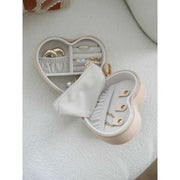 Boîte à bijoux de voyage Stackers Heart - Raphia Blush