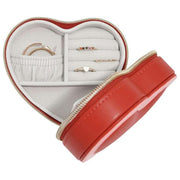 Boîte à bijoux de voyage Stackers Heart - Rouge