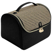 Grande trousse à cosmétiques Stackers - Raphia Noir