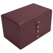 Grande boîte à bijoux de luxe Stackers - Bourgogne