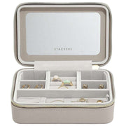 Boîte à bijoux de voyage de luxe Stackers - Raphia taupe
