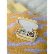 Boîte à bijoux de voyage zippée Stackers Petite - Jaune beurre