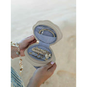 Boîte à bijoux de voyage Stackers Shell - Crème d'avoine