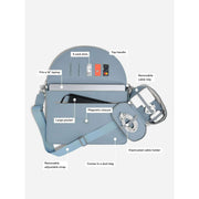 Stackers Sleek Laptop and Cable Tidy Bag - Dusky Blue