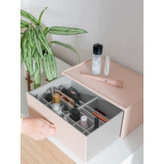 Organisateur de maquillage à tiroir profond Supersize Stackers - Blush/Or
