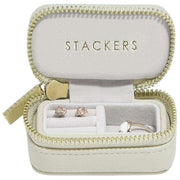Grande boîte à bijoux de voyage zippée Stackers - Avoine