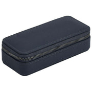 Boîte à bijoux de voyage moyenne zippée Stackers - Bleu marine