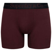 Superdry & Co Lot de trois boxers - Noir/Bourgogne/Vert olive