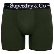 Superdry & Co Lot de trois boxers - Noir/Bourgogne/Vert olive