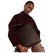 Grand sac emblématique en sangle Ted Baker Iconny - Marron chocolat