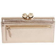 Ted Baker Roosali Grand porte-monnaie à pompon en cuir - Doré