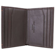 Ted Baker Zackory Leather Card Holder Wallet - Chocolate Brown