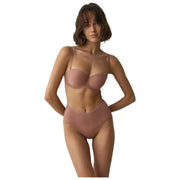 Maxi culotte transparente Triumph Signature - Beige amande grillée
