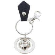 Vivienne Westwood 3D Orb Keyring - Silver/Black