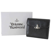 Vivienne Westwood Hunter Supple Leather Flap Purse - Black