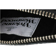 Vivienne Westwood Petite pochette plate zippée à motif croco - Noir