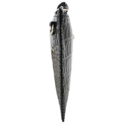 Vivienne Westwood Petite pochette plate zippée à motif croco - Noir