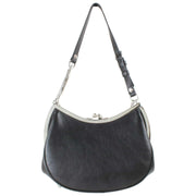 Vivienne Westwood Supple Leather Charm Frame Purse Handbag - Black