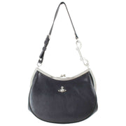 Vivienne Westwood Supple Leather Charm Frame Purse Handbag - Black